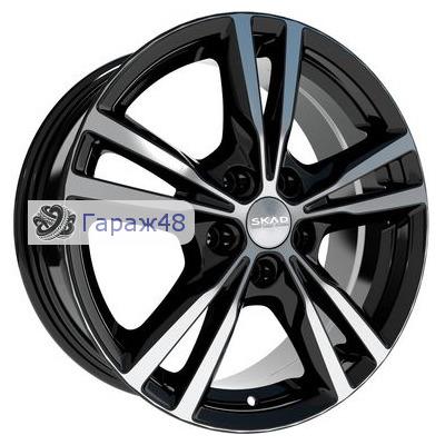 Skad Melburn R17 / 7J PCD 5x114.3 ET 45 ЦО 67.1 Литые Черный глянцевый с полированной лицевой поверхностью