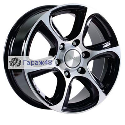 Skad Skala R17 / 7.5J PCD 6x139.7 ET 25 ЦО 106.2 Литые Черный глянцевый с полированной лицевой поверхностью